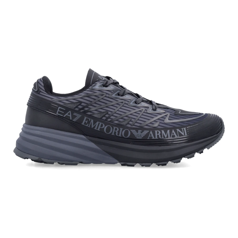 Emporio Armani EA7 Svarta Sneakers Crusher Distance Trail Black, Herr