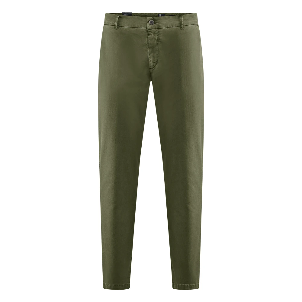 Bomboogie Uomo Verde - Pantaloni Chino In Gabardine Di Cotone - Trousers - W36