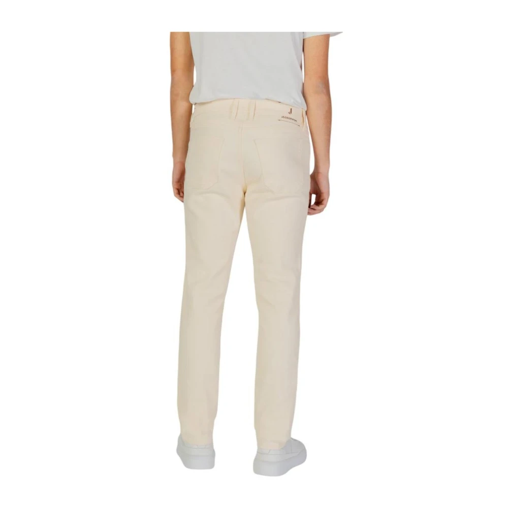 Jeckerson Stretchkatoenen jeanscollectie voor heren Beige Heren