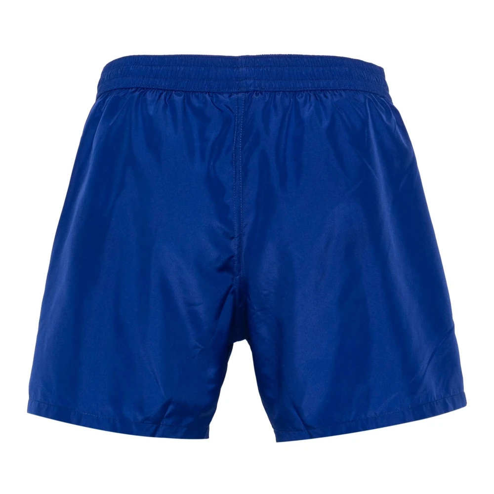 Balmain Logo-Print Zwemshorts Blue Heren