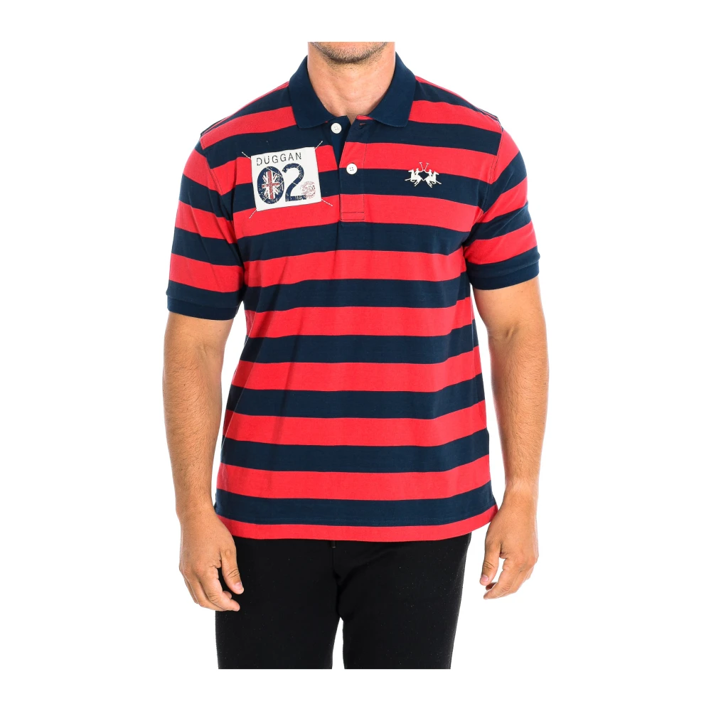 La Martina Men's Red Polo Shirts, S, Short Sleeve Polo