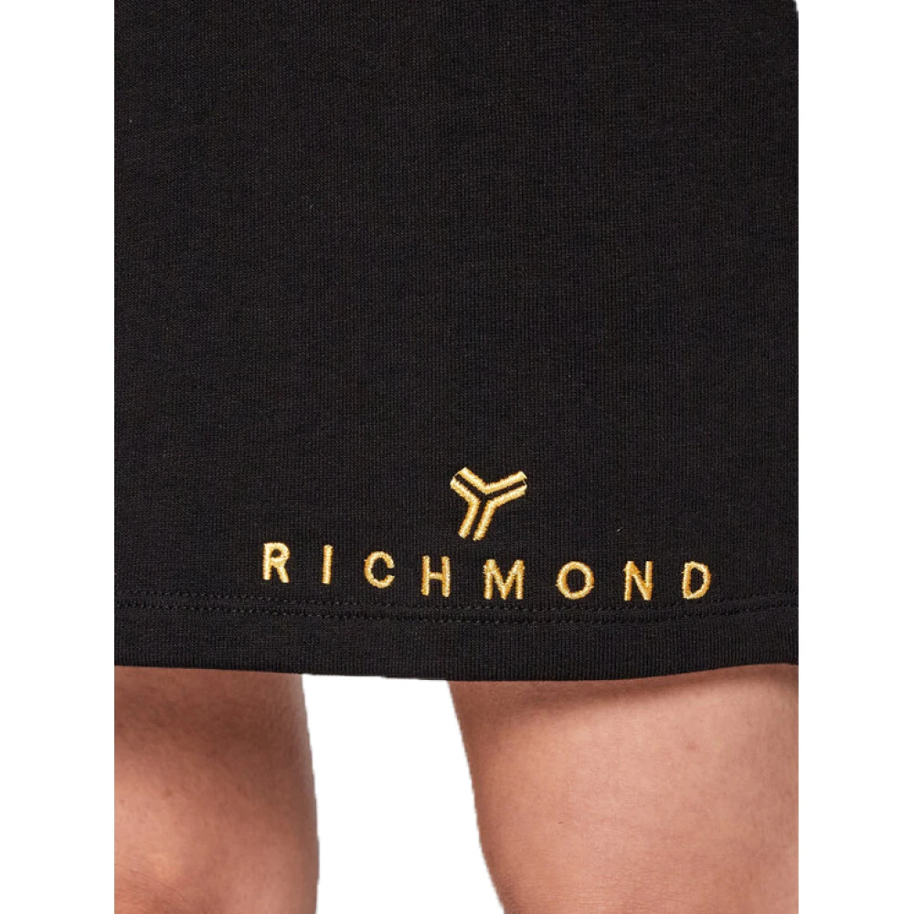 John Richmond Korte Denim Rok Black Dames