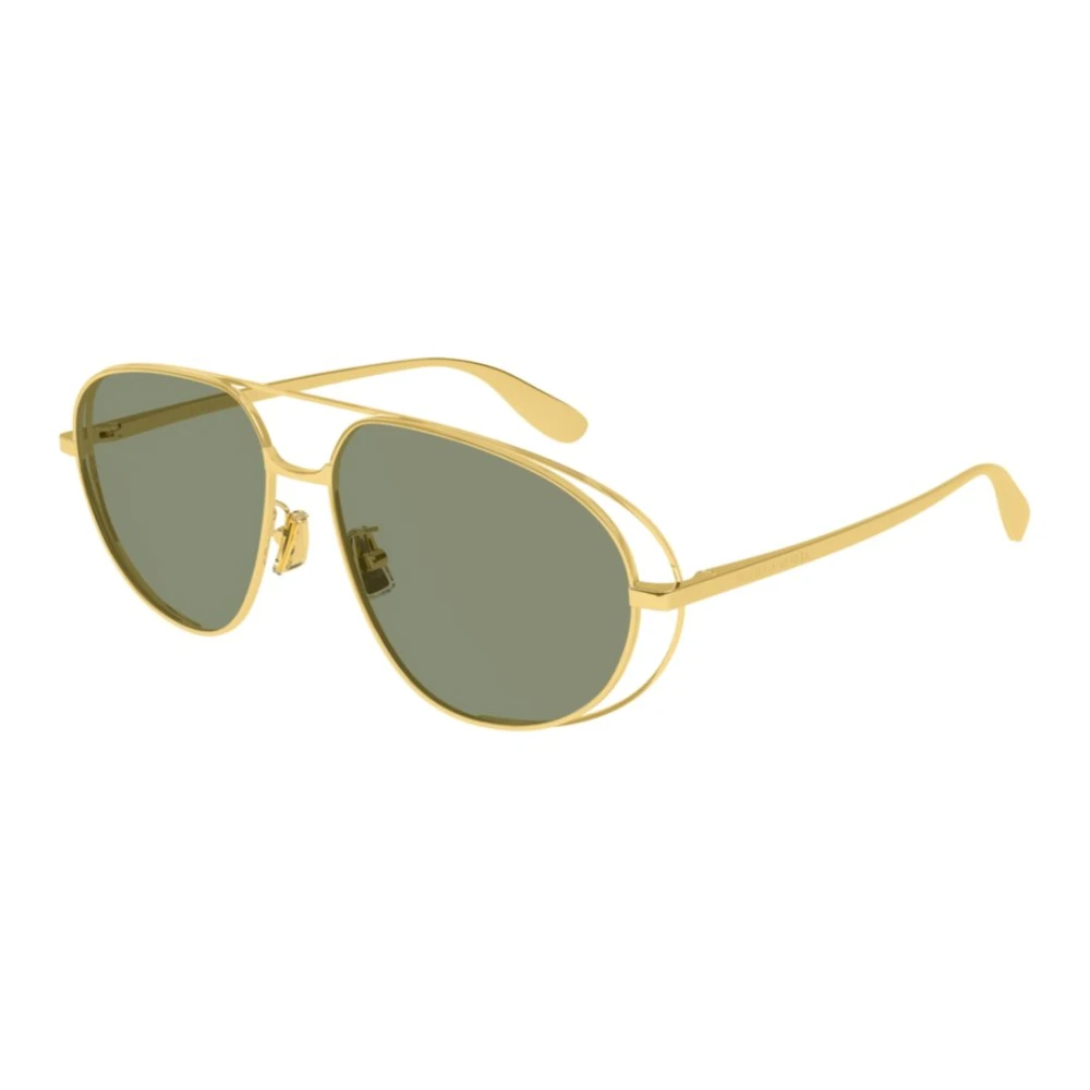 Bottega Veneta Unisex Yellow Aviator Sunglasses