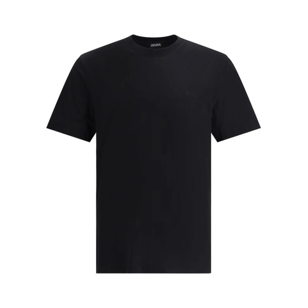 Zegna - Tops > T-Shirts - Black - Zegna - Modalova