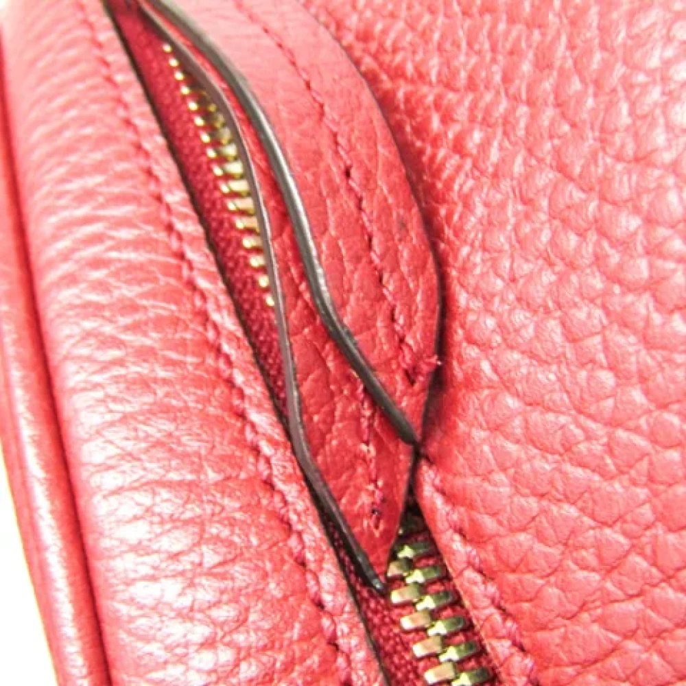Gucci Vintage Pre-owned Leather gucci-bags Red Dames
