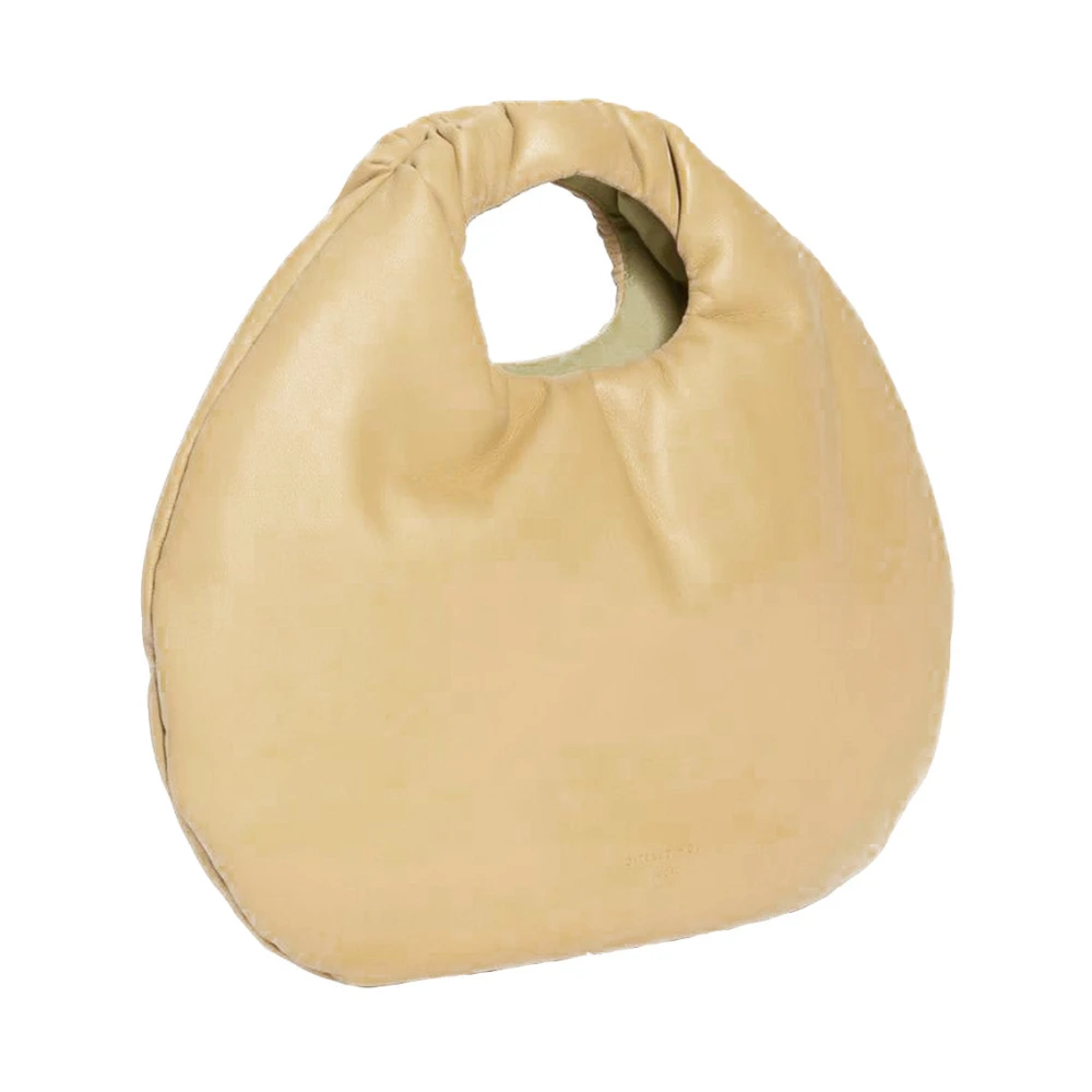 LOW Classic Unieke Egg Bag met Afneembare Ketting Beige Dames