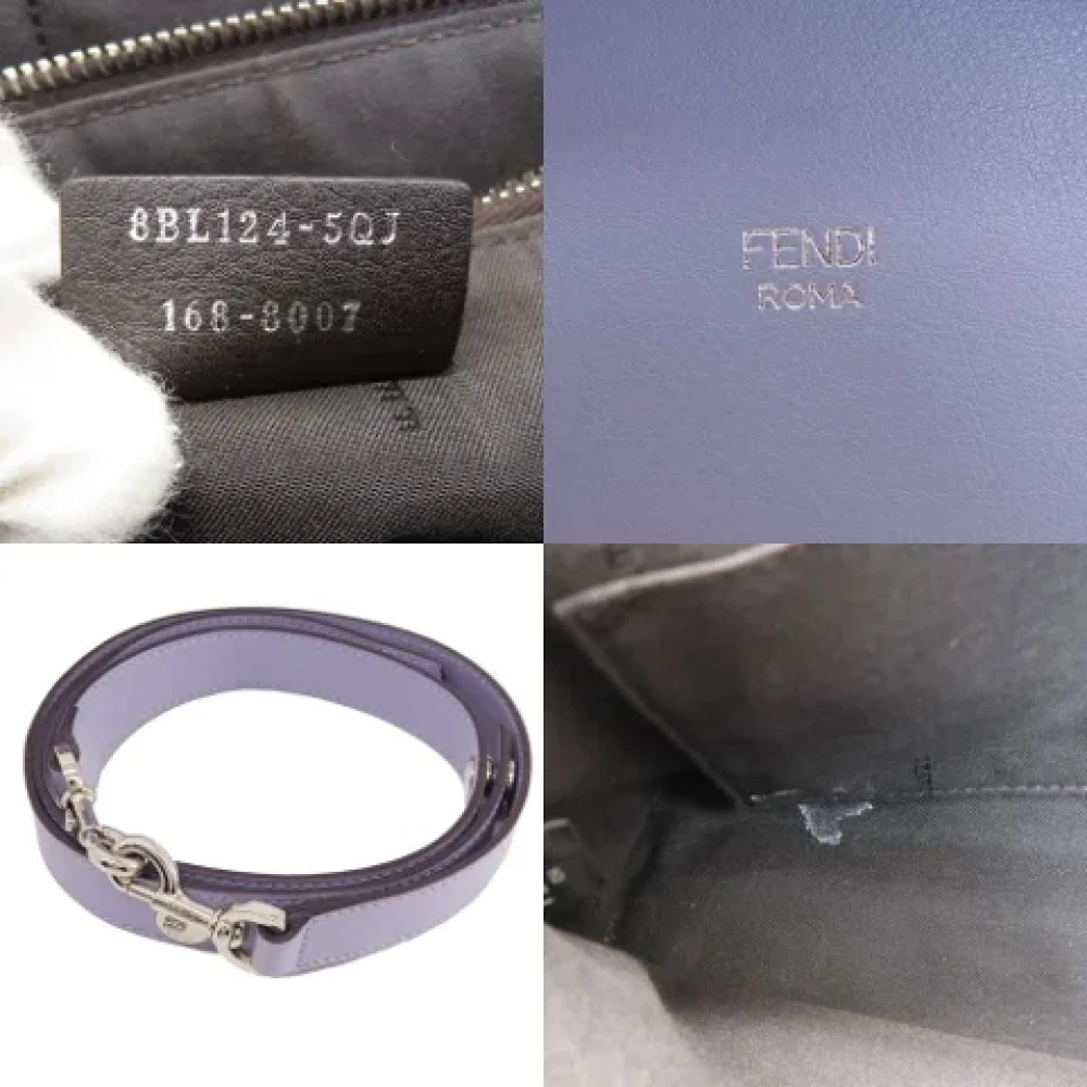 Fendi Vintage Pre-owned Leather fendi-bags Purple Dames