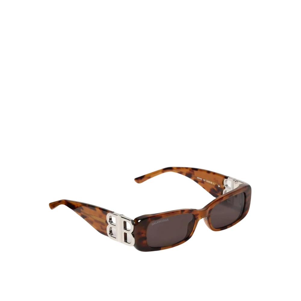 Balenciaga Women's Brown Rectangle Sunglasses