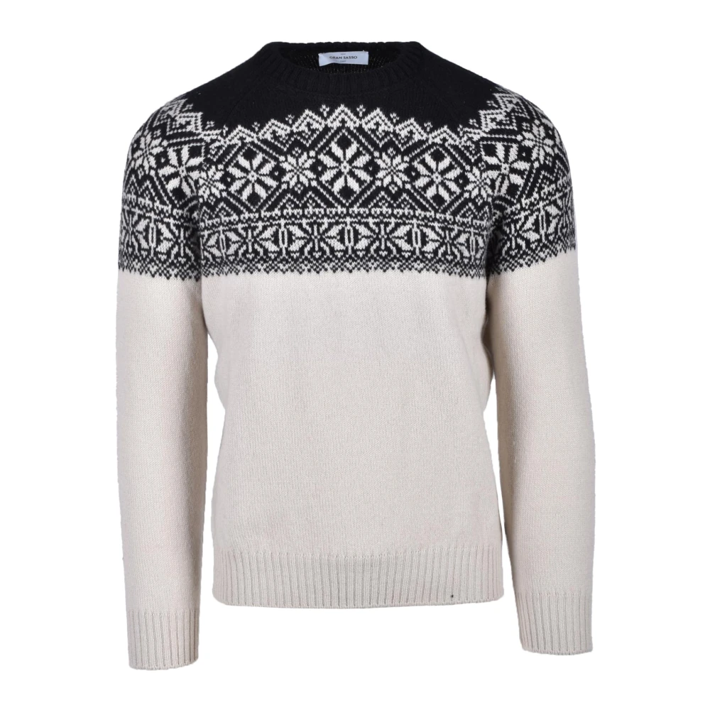 Gran Sasso Zuivere wollen trui Beige Heren