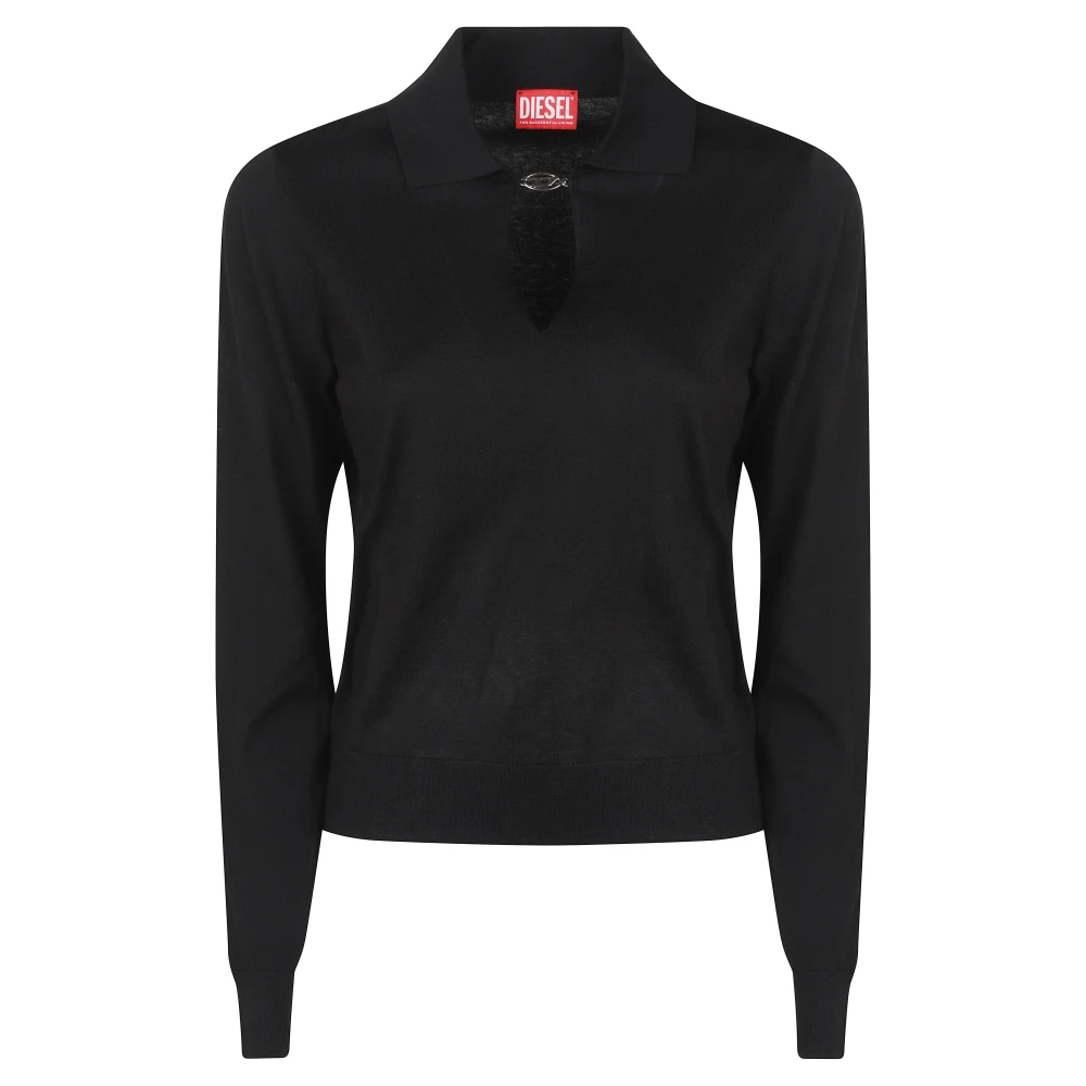 Diesel Donna Nero Maglie, L, New,