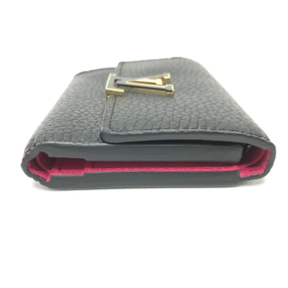 Louis Vuitton Vintage Pre-owned Leather wallets Black Dames