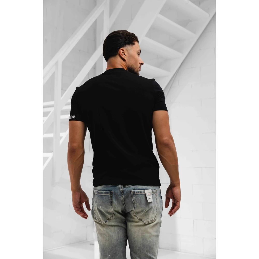 Dsquared2 Round Neck T-Shirt Black Heren