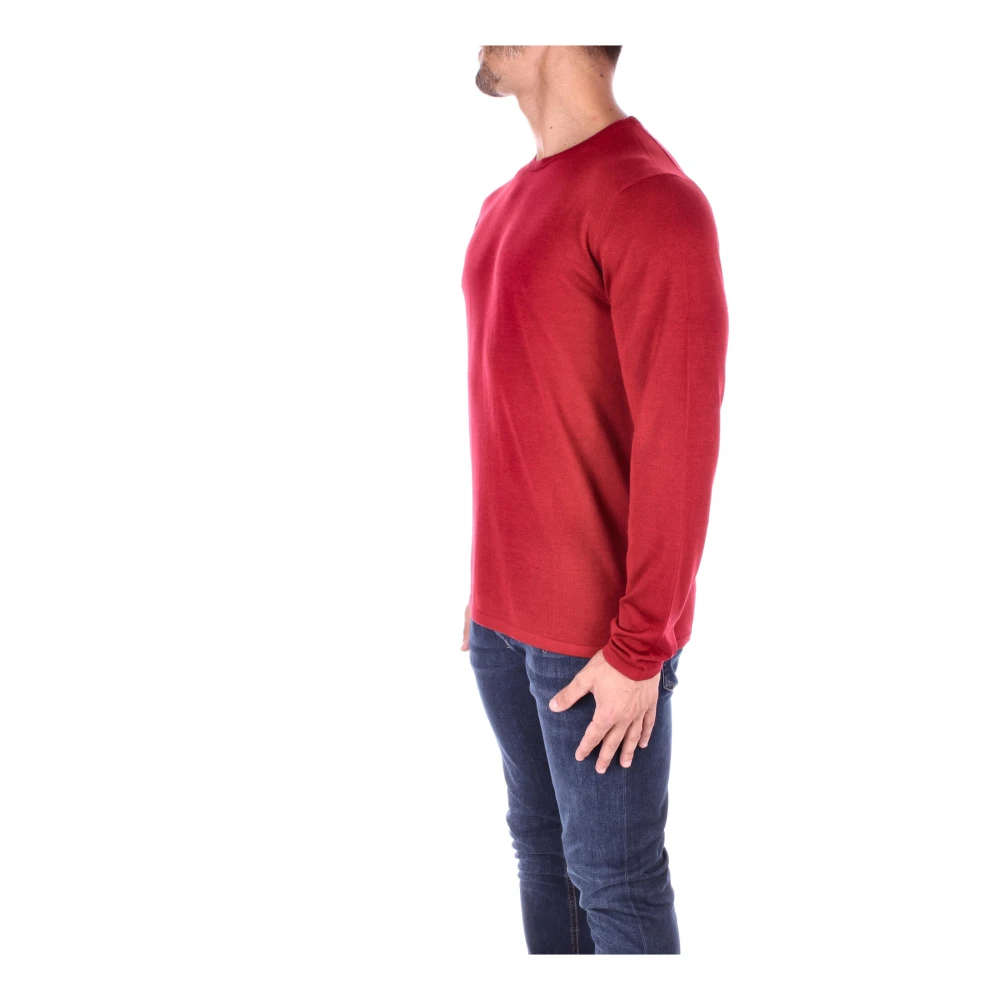 Aspesi Wollen-zijde mix pullover Red Heren
