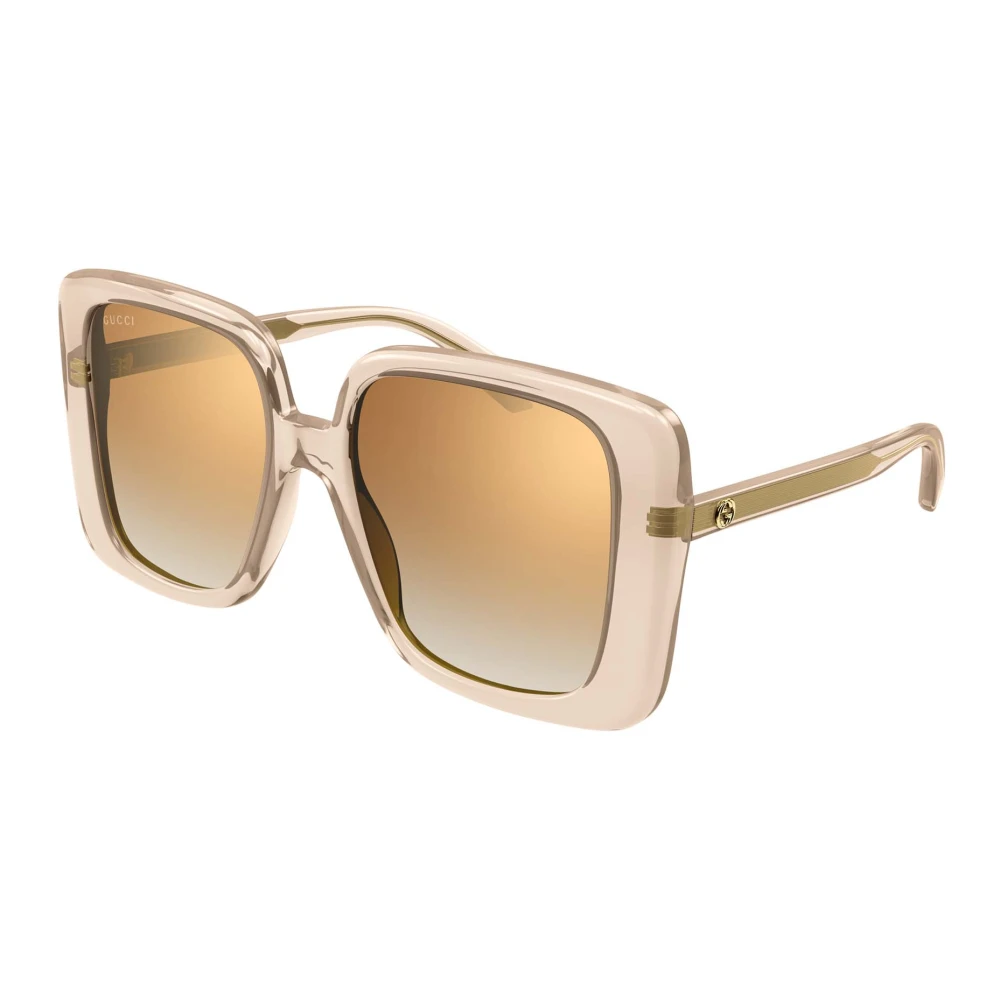 Gucci Women's Beige Oversized Sunglasses - Sunglasses - 55 Mm - Accessories