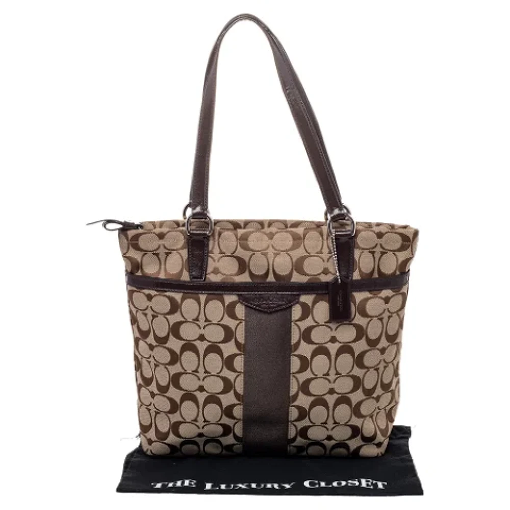Coach Pre-owned Canvas totes Beige Dames