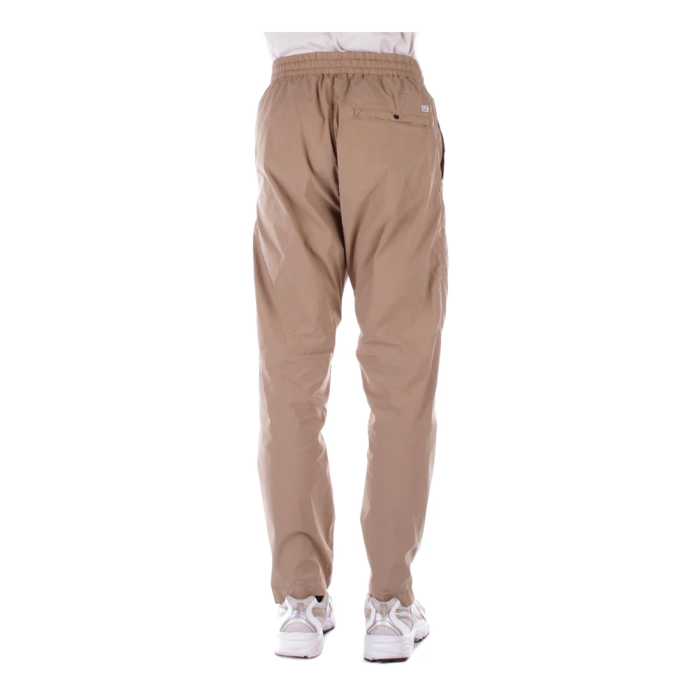 C.P. Company Logo Front Skinny Broek Rits Sluiting Brown Heren