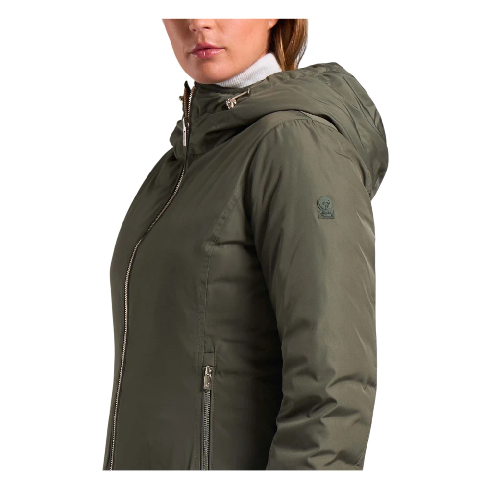 Ciesse Piumini Lange Puffer Jas Green Dames