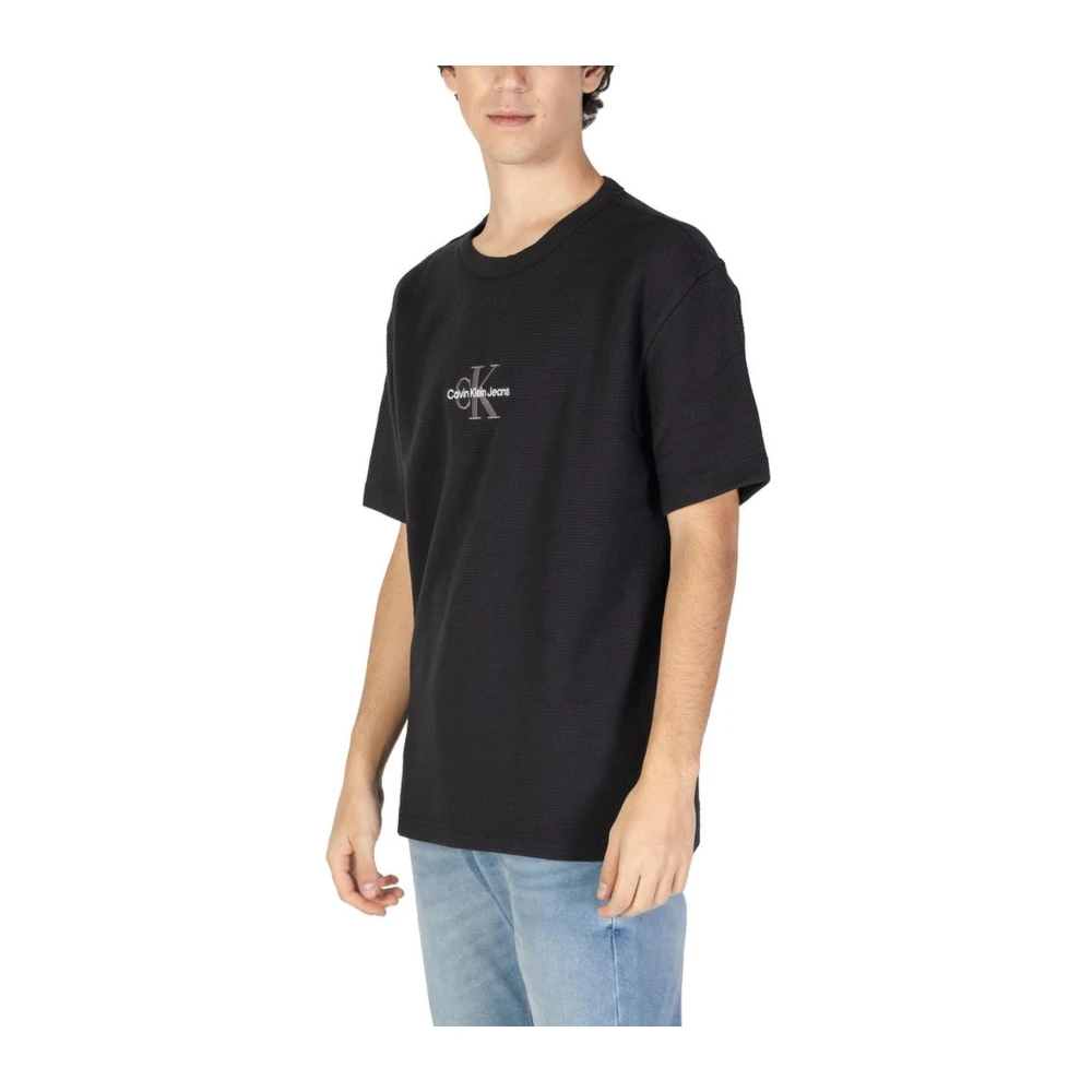 Calvin Klein Jeans Geregenereerd Katoenen T-Shirt Black Heren