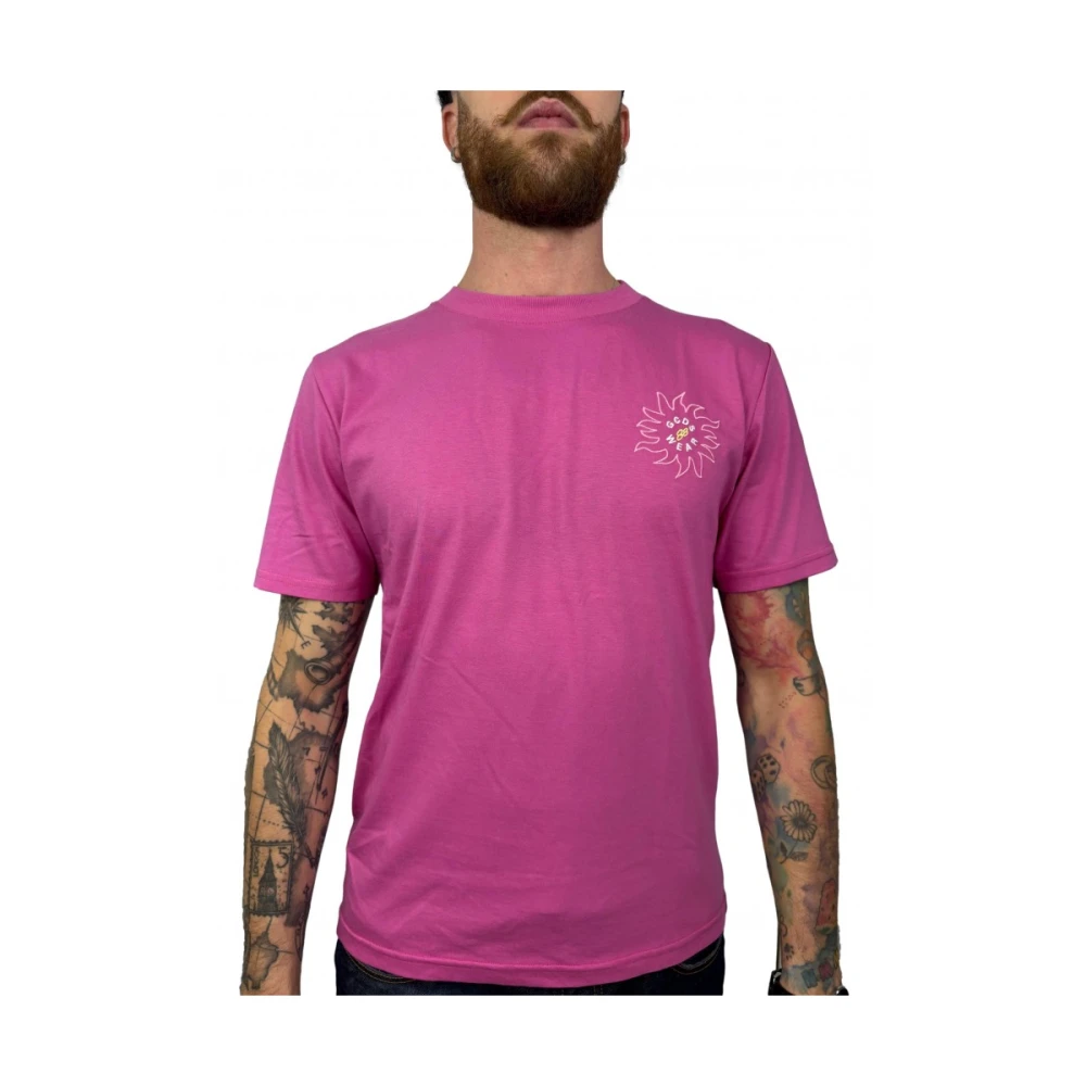 Gcds Katoenen T-shirt Pink Heren