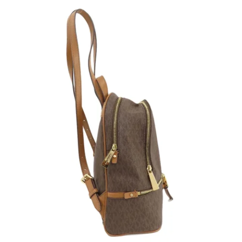 Michael Kors Pre-owned Canvas backpacks Brown Dames
