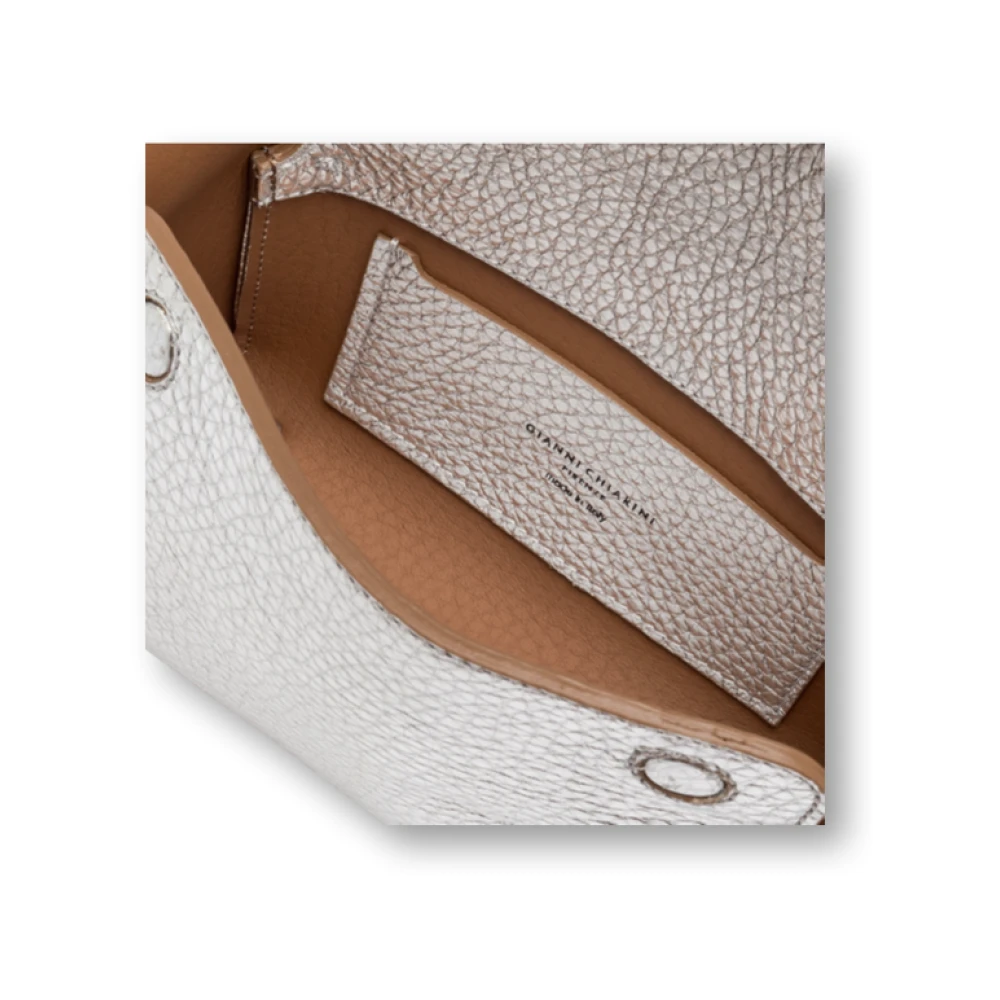 Gianni Chiarini Stijlvolle en veelzijdige leren handtas Gray Dames
