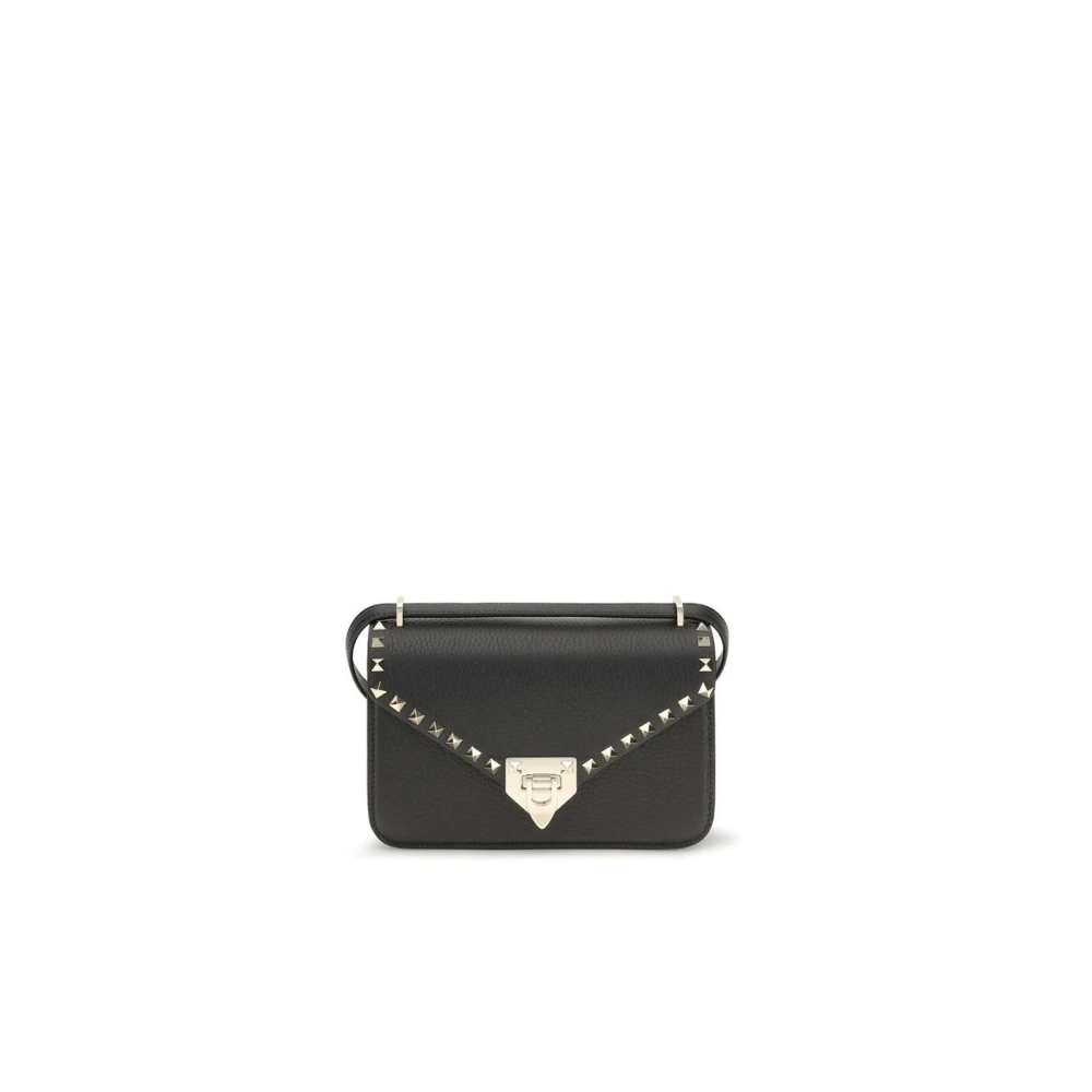 Valentino Garavani Rockstud Suede Leather Shoulder Bag - Image 11