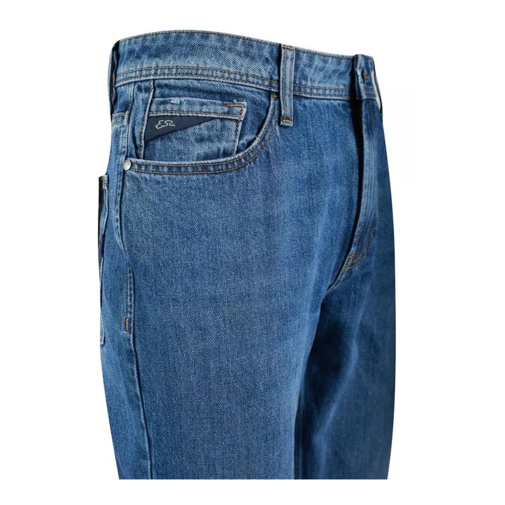 YES ZEE Versleten Ripped Denim Boyfriend Jeans Blue Heren