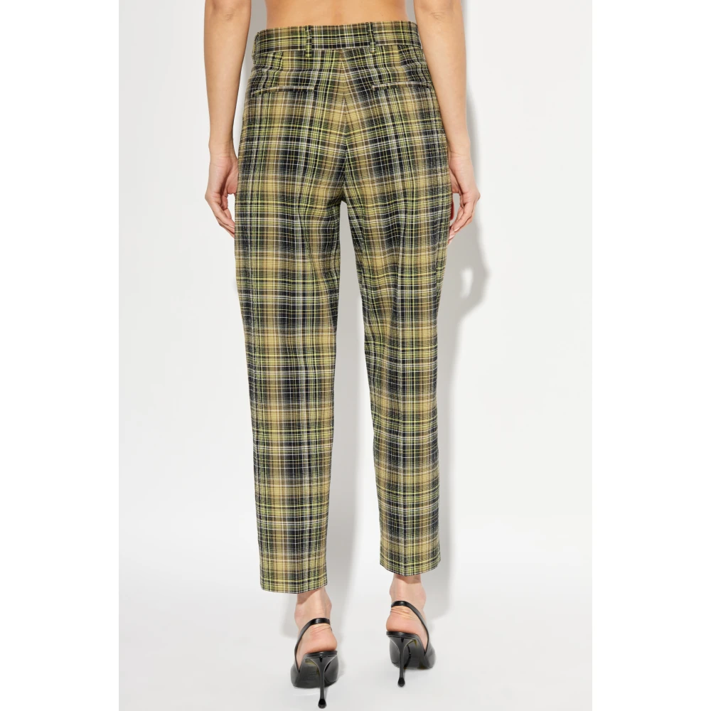 PS By Paul Smith Broek met ruitpatroon Green Dames