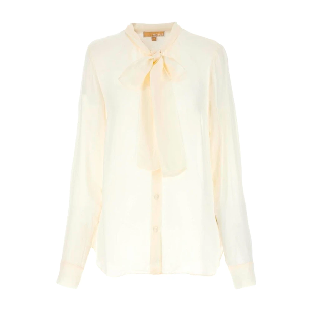 Michael Kors Blouse met strikdetail White Dames