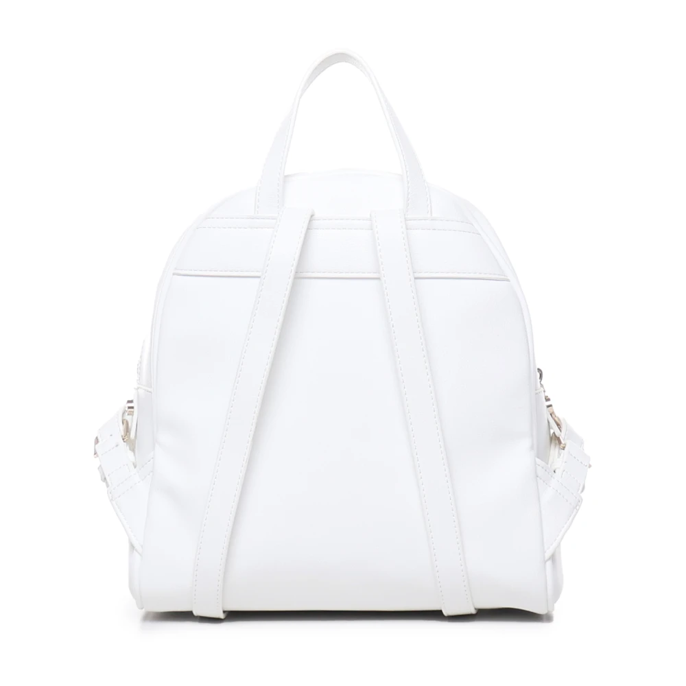 V73 Witte Geborduurde Rugzak met Gouden Details White Dames