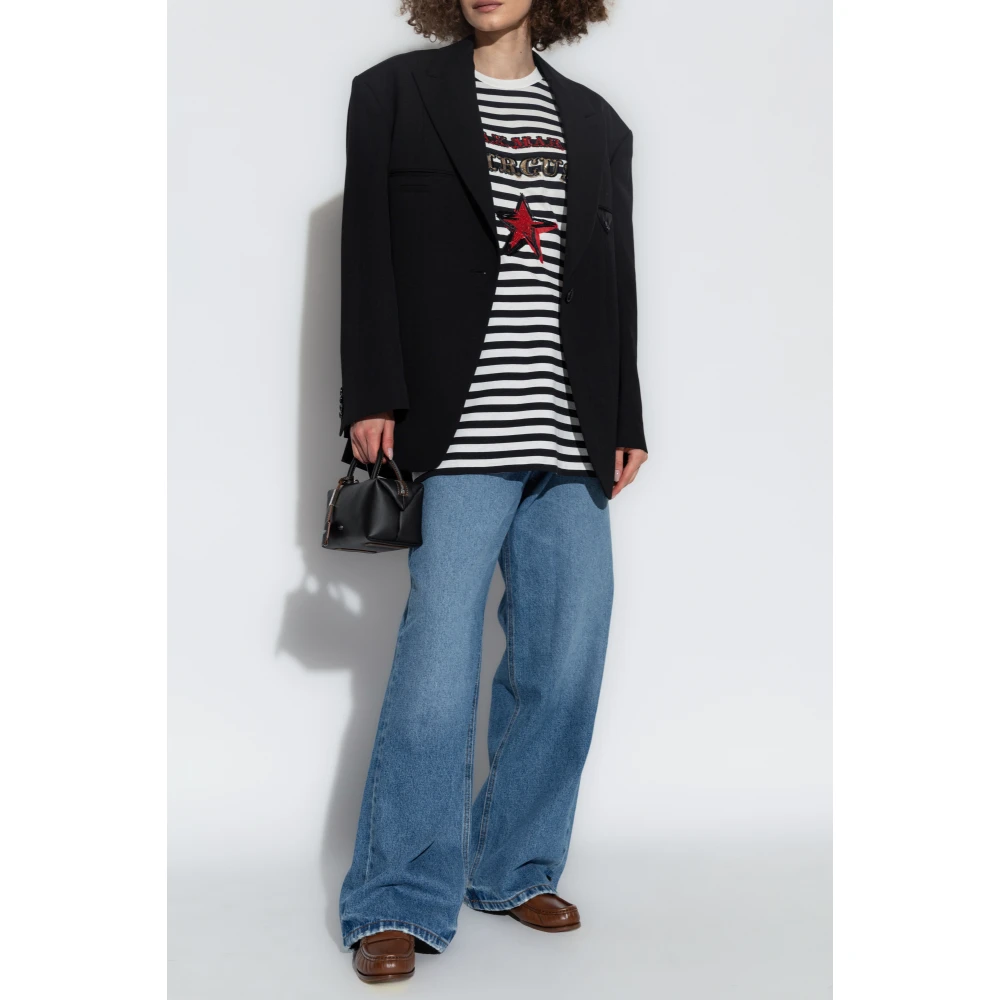 Max Mara T-shirt 'Kaki' White Dames