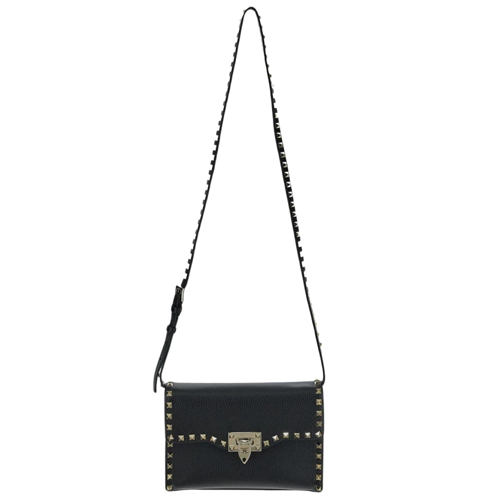 Valentino Garavani Studded Leren Tas Black Dames
