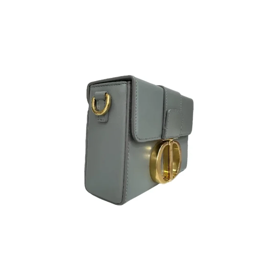 Dior Vintage Pre-owned Leather dior-bags Gray Dames