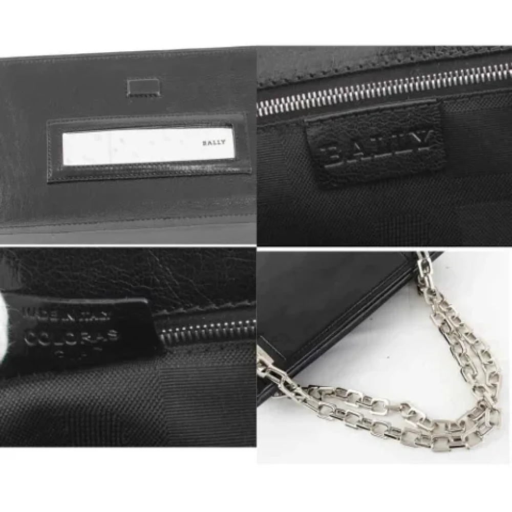 Bally Pre-owned Fabric shoulder-bags Black Dames