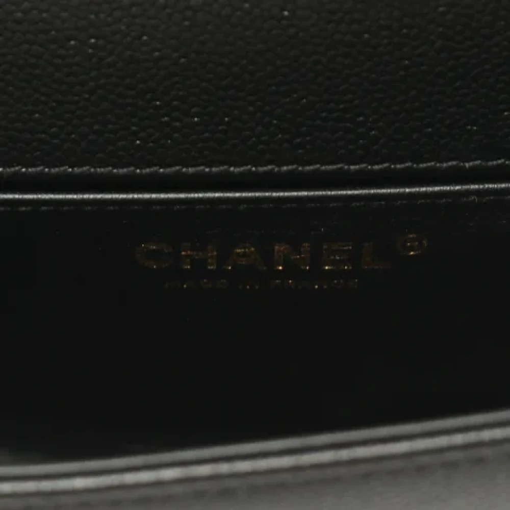 Chanel Vintage Pre-owned Leather shoulder-bags Black Dames