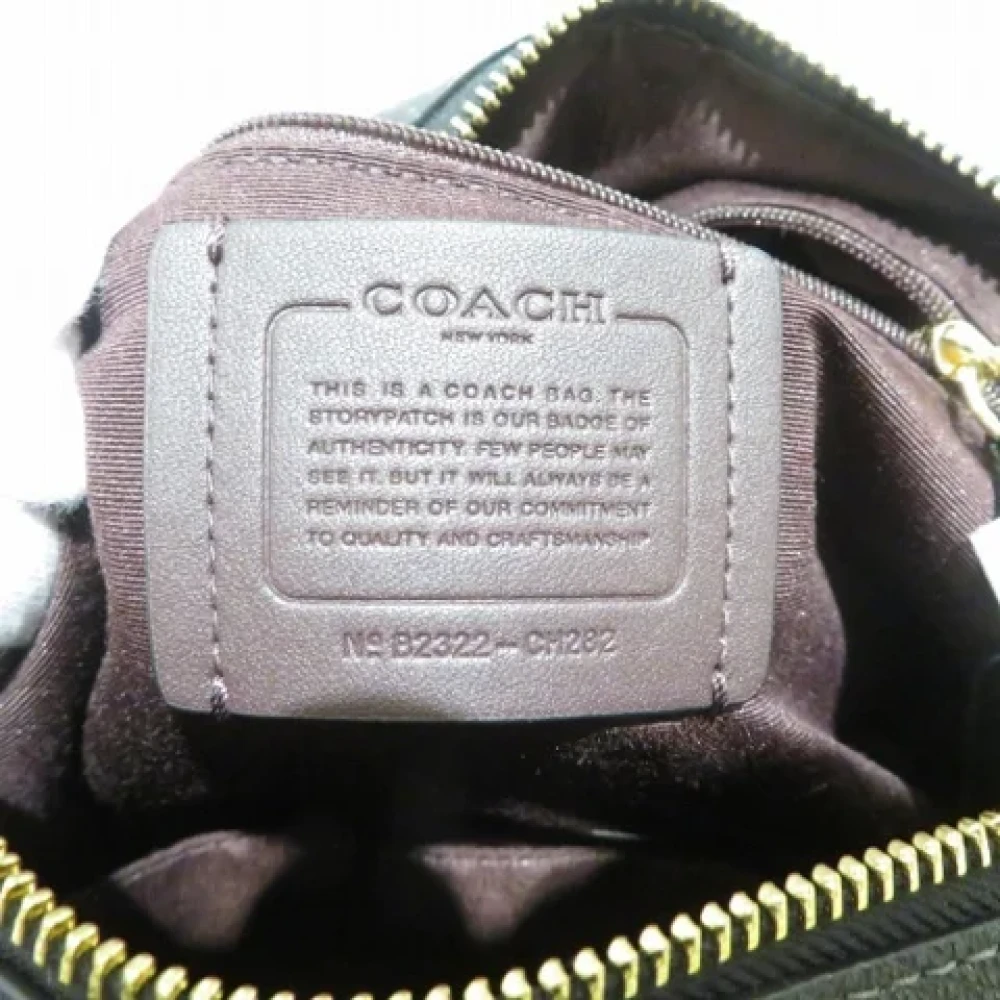 Coach Pre-owned Leather handbags Black Dames