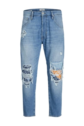 Högmidjade Blå Denim Jeans