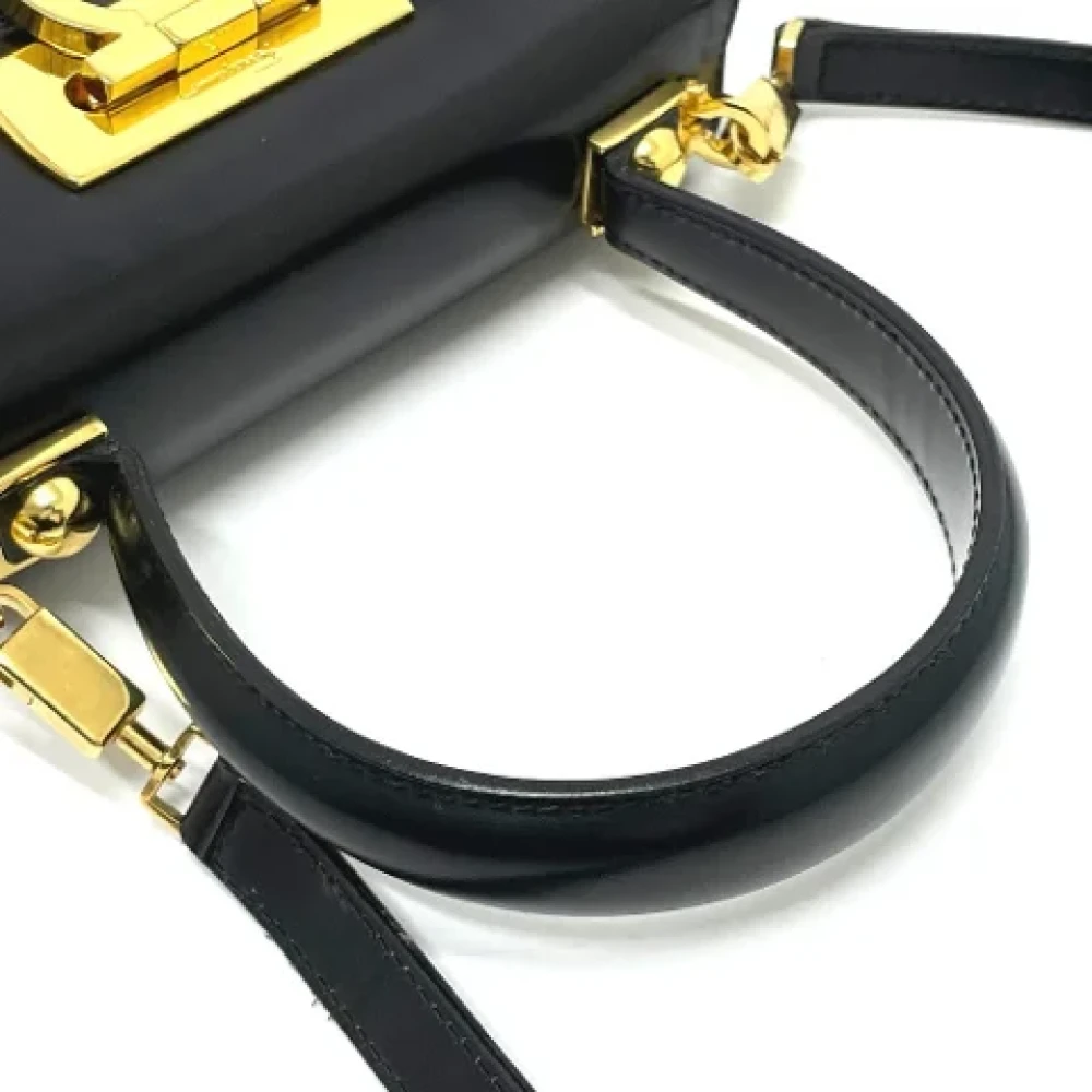 Salvatore Ferragamo Pre-owned Leather handbags Black Dames