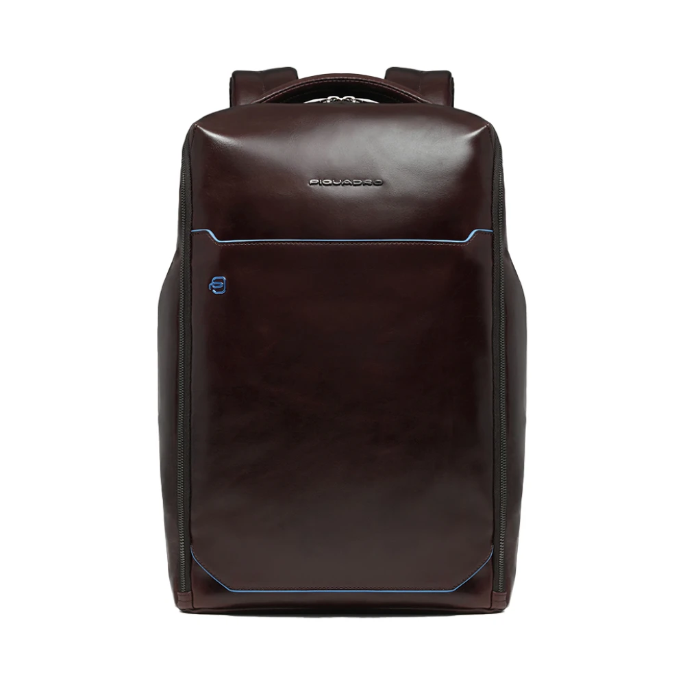 Piquadro Brown Backpacks, Male, One Size, Personalizable Laptop Backpack 14"