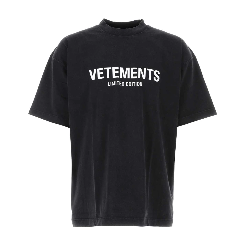 Vetements Stijlvolle T-Shirt Collectie Black Heren