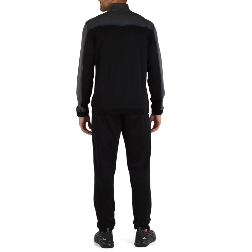 Emporio Armani EA7 Sportieve Sweater en Broek Set met Rits Black Heren