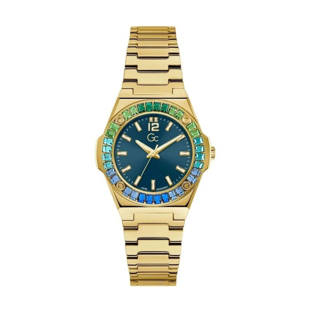 Guess Women's Yellow Stainless Steel Bracelet Watch