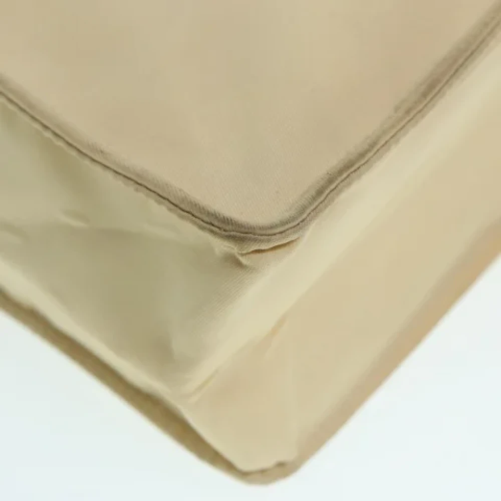 Chanel Vintage Pre-owned Canvas chanel-bags Beige Dames