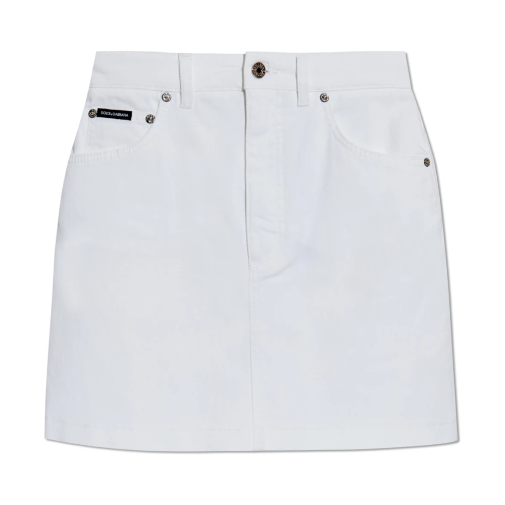 Dolce & Gabbana Denim rok White Dames