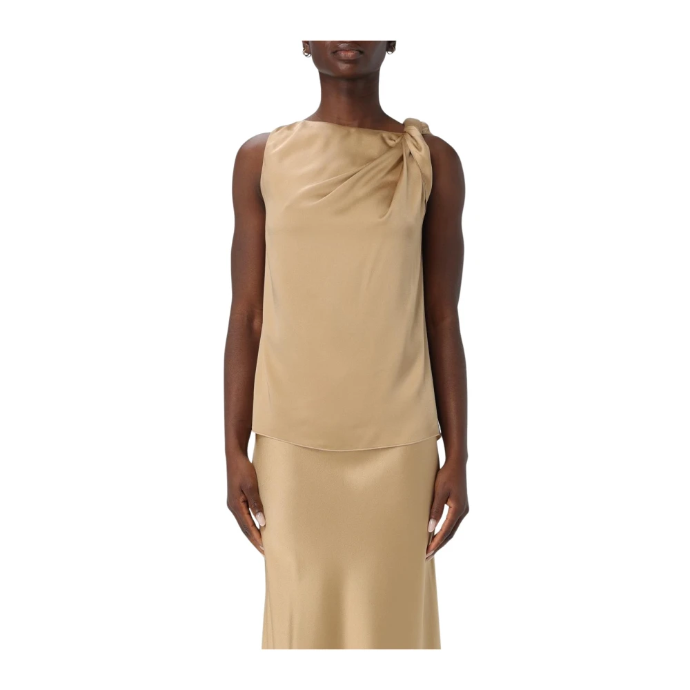 Liviana Conti Gouden Top Elegante Stijl Yellow Dames