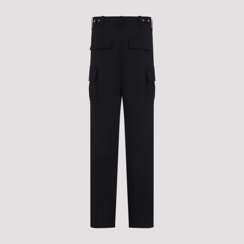 Bottega Veneta Blauwe Wollen Broek Verhoog Garderobe Blue Dames