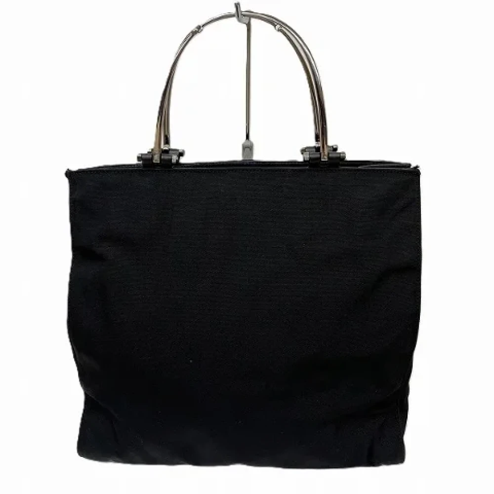 Gucci Vintage Pre-owned Canvas handbags Black Dames