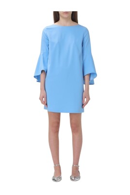 blue-bell-sleeve-shift-dress