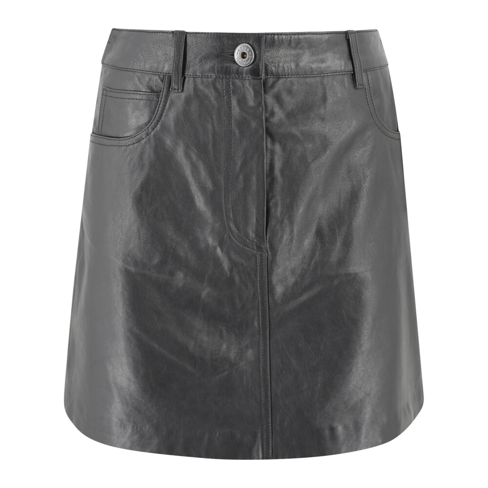 【関税＆送料込み】Max Mara Black Leather Skirt 関税＆送料込み】Max Mara Black Leather Skirt Leather skirt
