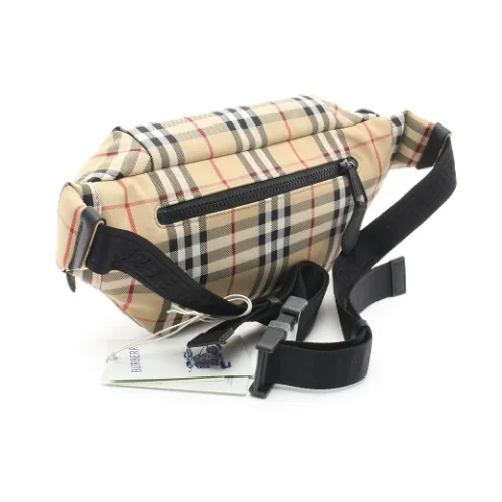 Burberry Vintage Pre-owned Canvas crossbody-bags Beige Dames